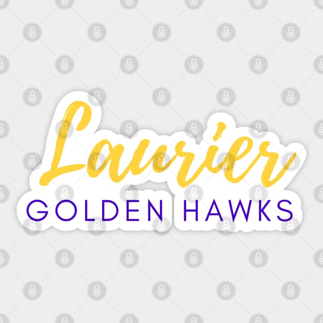 Laurier Golden Hawks Sticker by stickersbyjori